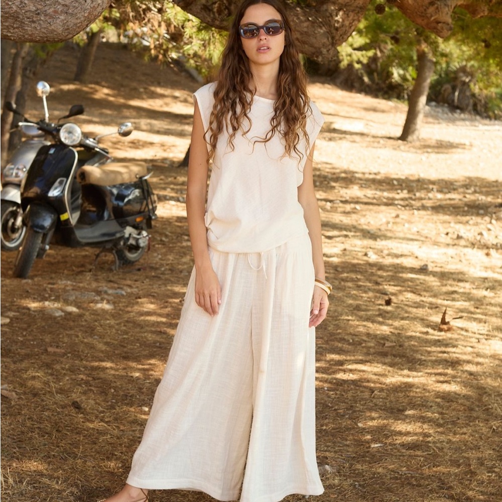 Free People Summer Drift Set Twofer Wide-Leg + relaxed top